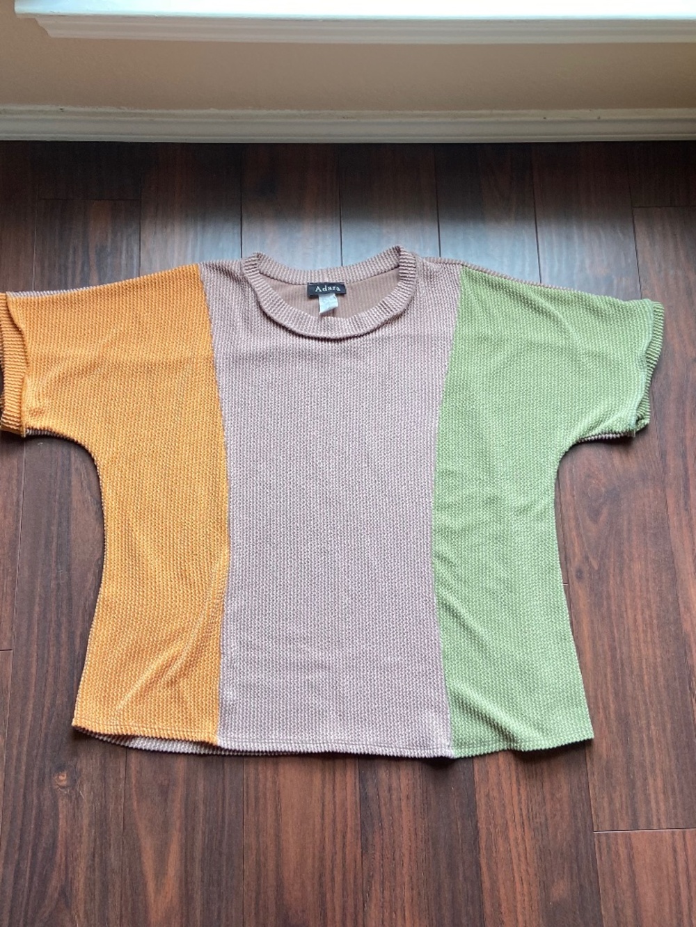 ADARA Quirky Earthtone Boxy Oversized Top